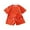 Red, variant on Ruyang Kids Cotton 2 Piece Matching Set for Boys Girls Short Sleeve Top   Drawstring Shorts Athletic Outfits Loose Lounge Set