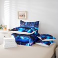 thumbnail image 4 of YST Speed Race 7-Piece Comforter Set, Racing Theme, Neon Black Blue, Kids Boys Teens, All Season, 4 of 4