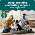 thumbnail image 3 of FurHaven Pet Products Calming Cuddler Long Faux Fur Donut Pet Bed for Dogs & Cats - Gray, Large - 36", 3 of 10