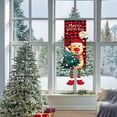 thumbnail image 4 of Horivan 1 Packs Christmas Hanging Banner Colorful Cartoon Print Fabric Party Backdrop Holiday Wall Decor for Xmas Tree Party Supplies Indoor Outdoor Festive, 4 of 6
