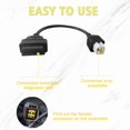 thumbnail image 3 of Cable adaptador OBD2 para motocicletas Kawasaki Lydesor de 4 a 16 pines, 3 of 7