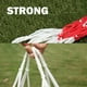 thumbnail image 1 of Red de nailon para fútbol y voleibol, con bolsillo grande para pelotas, bolsa de malla portátil, para uso escolar, color blanco, rojo y azul., 1 of 5