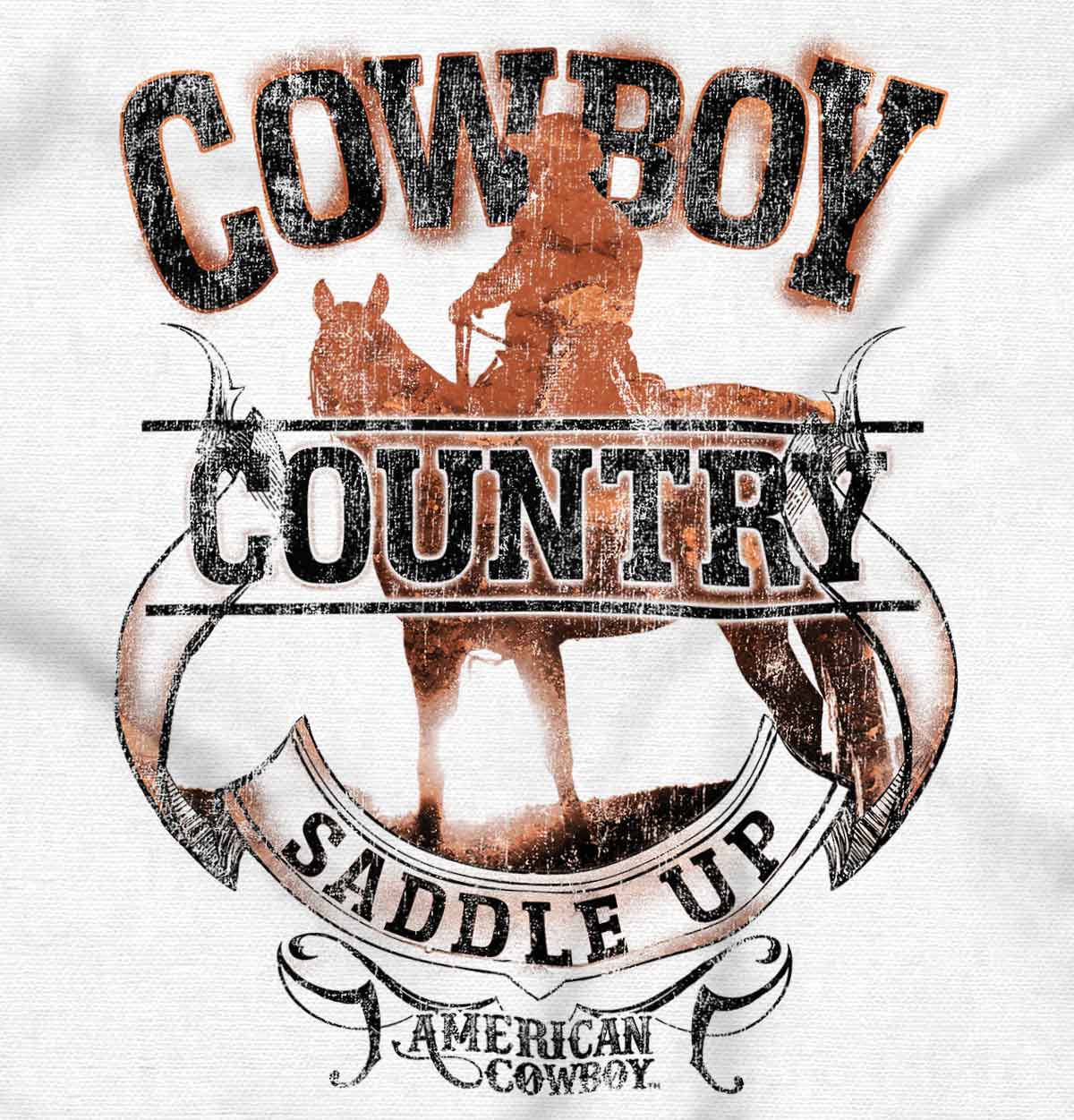 Saddle Up Country Western Cowboy Men's Graphic T Shirt Tees Brisco Brands S - image 2 of 5