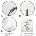 thumbnail image 3 of Designart "Sublime Simplicity with White Daisies II" Floral Metal Wall Art, 3 of 5