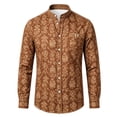 thumbnail image 4 of KHONTS Oktoberfest Graphic Printed Shirts for Boys Kids Long Sleeve Western Shirts Button down Casual Tops,Size 2-14 Years 06-Coffee 120, 4 of 4