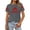 Grey, variant on Women Canada Pride T Shirt Canadian Flag Short Sleeve Holiday Tees Top Women National Day Patriotic 1st July Women Canada Pride Casual Graphic Top