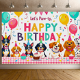 thumbnail image 5 of Cartoon Dog Banner  Balloon Decor Colorful Animal Theme for Pet Party Kids Celebration Indoor Decoration, 5 of 8