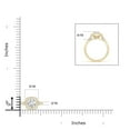 thumbnail image 4 of ANGARA Lab Grown Diamond Cushion Halo Ring for Women in 14K Yellow Gold (Size-5mm| Color-F-G| Clarity-VS) | April Birthstone, Anniversary, Jewelry Gift for Women | Lab-Grown Diamond Ring, 4 of 6
