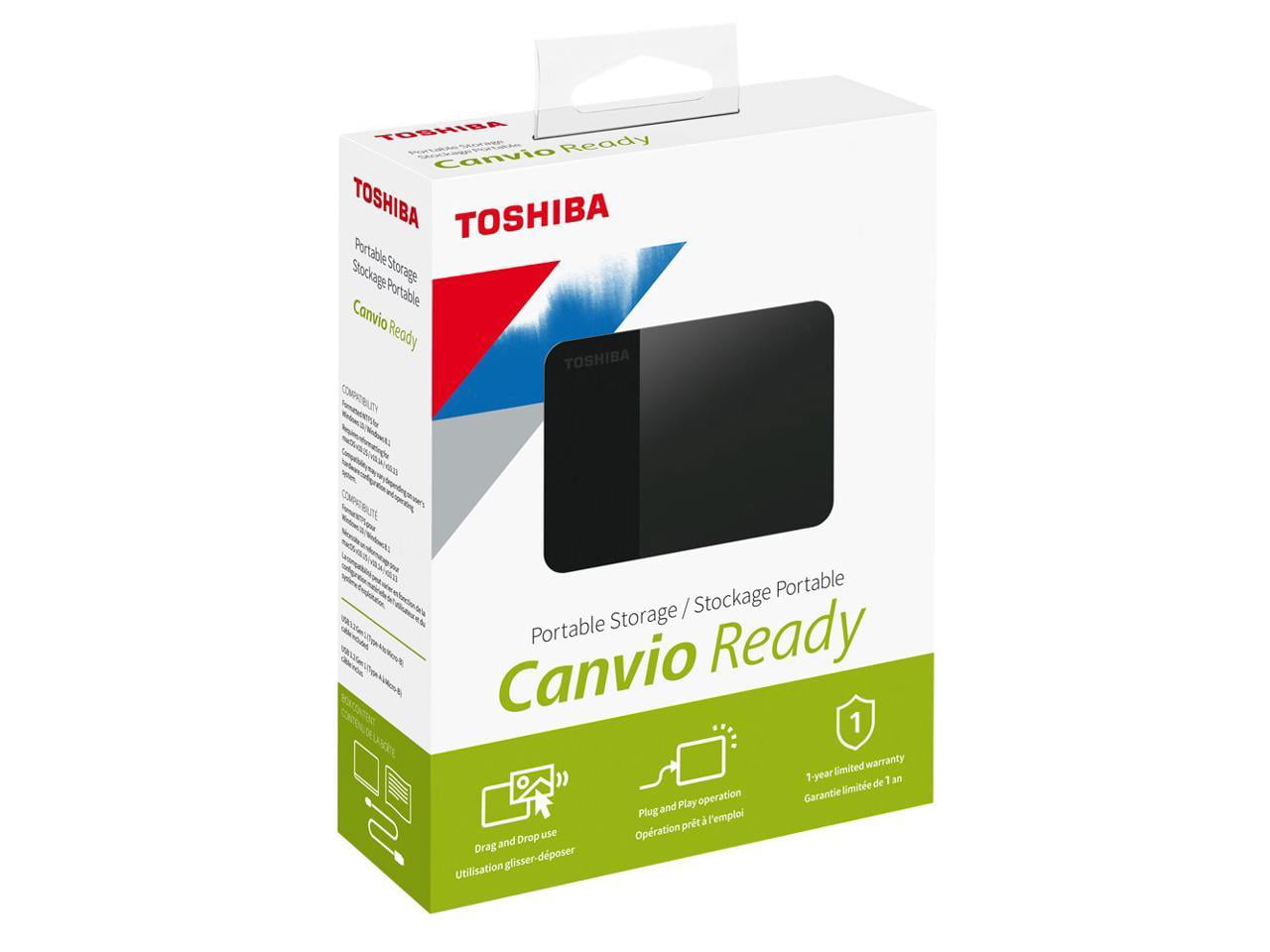 NEW 500GB USB3.0 Portable External HDD Black Toshiba For Laptop/desktop/MAC 
