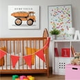 thumbnail image 2 of Stupell Industries Orange Dump Truck Traditional Construction Vehicle Transportation Painting Gallery Wrapped Canvas Art Print Wall Art, 30 x 40, 2 of 6
