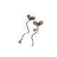 thumbnail image 1 of Qarigey 1 par de pendientes de mujer, pendientes de boda, joyería, regalo de Navidad, plata Type3 NO3 Qarigey AP011457-02, 1 of 6
