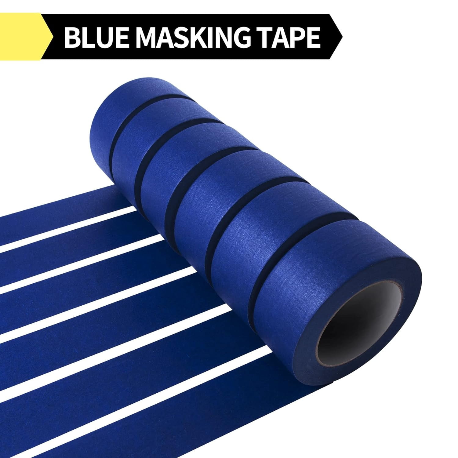 Multi-Surface Painter's Tape, UV Anti Residue Free Blue Tape, Wall Painting Masking Tape with Sharp Lines for Indoor Outdoor Painting, 0.94 inch x 60 Yard, 36 Rolls