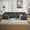 Grey + Corduroy + 7 Seat, variant on LUCKHAO 143.7" Oversized Modular Sectional Sofa, Spacious 6 Seater Corduroy Deep Seat Sofa ,with one Ottoman and three toss pillows ,L-Shaped Corner Sofa /U-Shaped Sofa