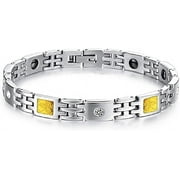 Brazil Hematite Steel Magnetic Energy Stone Therapy Bracelet (Women)