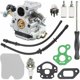 thumbnail image 1 of Kit de carburador para motosierra Husqvarna 435 435e 440 440e Jonsared Cs410 Cs2240 Cs2240s reemplaza C1t-el41 C1t-el41a 506450501 con bujía de filtro de aire, 1 of 4