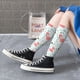 thumbnail image 5 of Fotbe Cute Flamingo Calcetas Divertidas Estampadas para Hombre y Mujer, Calcetas de Algodón hasta la Rodilla para Caminar, Correr, Enfermería y Embarazo, 5 of 6