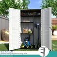 thumbnail image 5 of Nicehomfit European Style White Outdoor Cabinet with Doors Weather Resistant Plastic Storage, 5 of 6