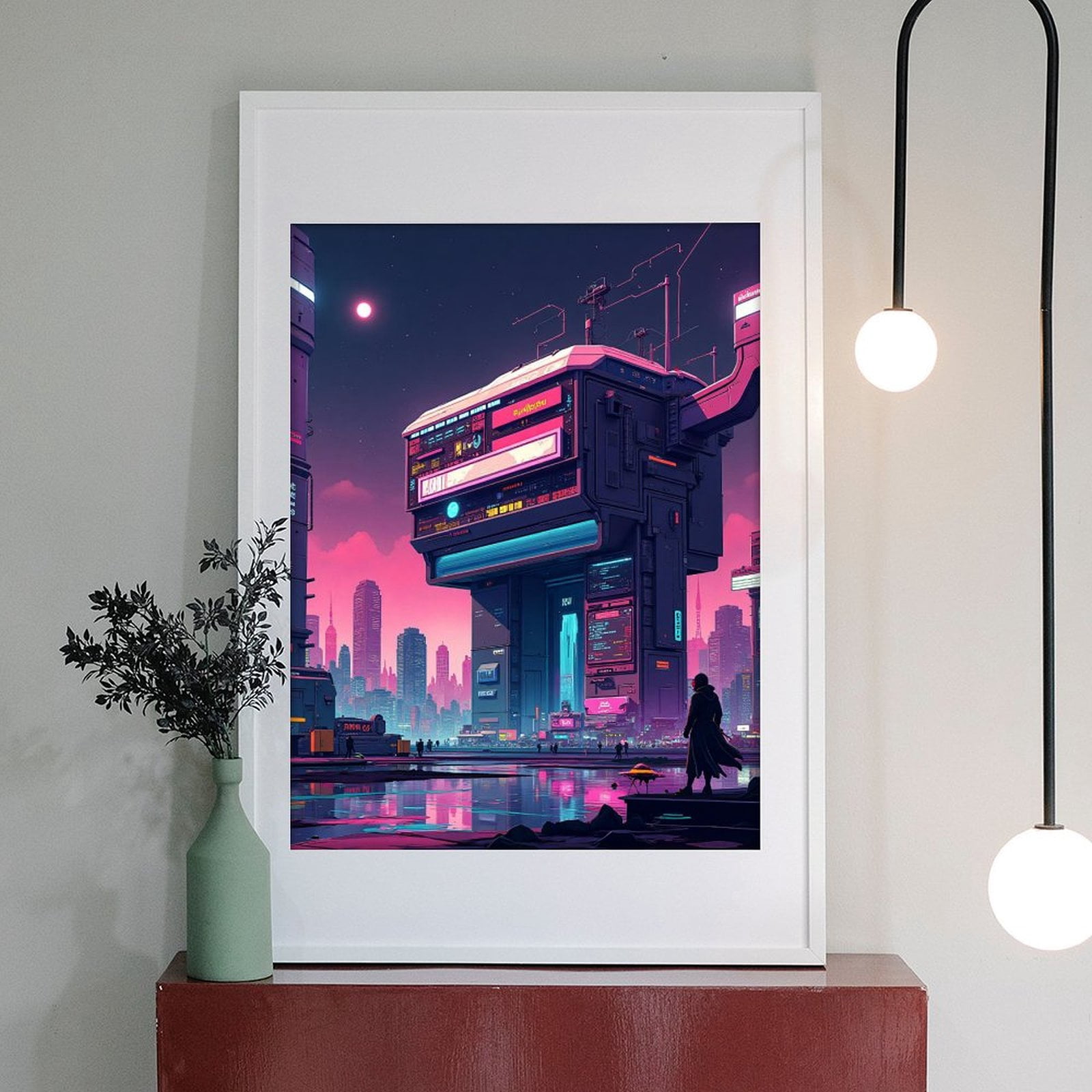 Diamond Art Kits for Adults - Cool Cyberpunk Cityscape Print No.32 5D Frameless Dimond Painting Kit for Adults Beginner, Round Diamond Kits for Home Wall Decor, Gift for Women