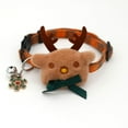 thumbnail image 3 of Paquete de 2 collares de Navidad para perros pequeños, cachorros, gatos, collares ajustables de algodón suave con muñecas de alce, accesorios de disfraces para mascotas, decoración para gatos, perros JAMW Sencillez, 3 of 4