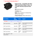 thumbnail image 2 of Engine Air Box - Compatible with 2003 - 2008 Toyota Matrix Wagon 4-Door 1.8L 4-Cylinder Naturally Aspirated DOHC GAS 2004 2005 2006 2007, 2 of 2