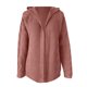 thumbnail image 3 of Abrigo de Moda Suéter de aguja pesada de otoño e invierno para mujer, cárdigan suelto de moda grueso para mujer (Rosa vivo, S), 3 of 4