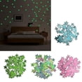 thumbnail image 4 of YIEMEEN 100Pcs Bright Glow In Dark 3D Star Wall Sticker Glowing Decal for Home Kids Room Ceiling Decors and Party Use, 4 of 15