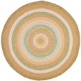 thumbnail image 1 of Safavieh Braided 4' Round Hand Woven Polypropylene Rug in Tan, 1 of 2