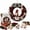 C, variant on Christmas Fabric Punch Needle Wreath DIY Kit Dimensional Hand-Punch Craft Set for Holiday Decor Hang on Front Doors, Walls, Windows, or Fireplaces Beginner-Friendly Festive Art Project, Style A