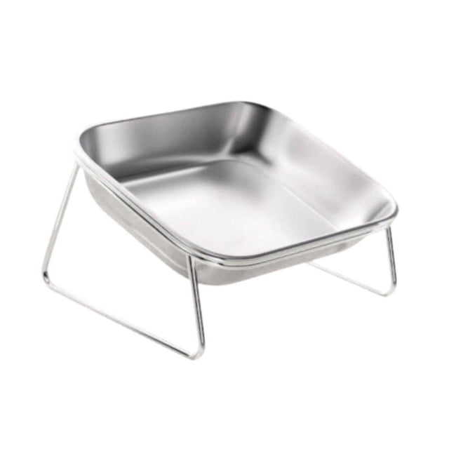 Comedero para Mascotas Elevado de Acero Inoxidable Soporte Firme Y Ergonómico Base Antideslizante Resistente Al Desgaste Cuenco Extraíble Y Fácil de L