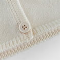 thumbnail image 5 of Coerni Baby Girls Knit Cardigan Button Down Long Sleeve Chunky Knitwear Crewneck Sweater Toddler Open Front Comfy Outerwear, 5 of 9