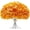 Orange, variant on White Hydrangea Artificial Flowers, Faux Hydrangea Flowers with Stems, Full Heads Silk Fake Hydrangea Flowers for Wedding Bouquet Home Party Decor Centerpieces Floral Arrangements