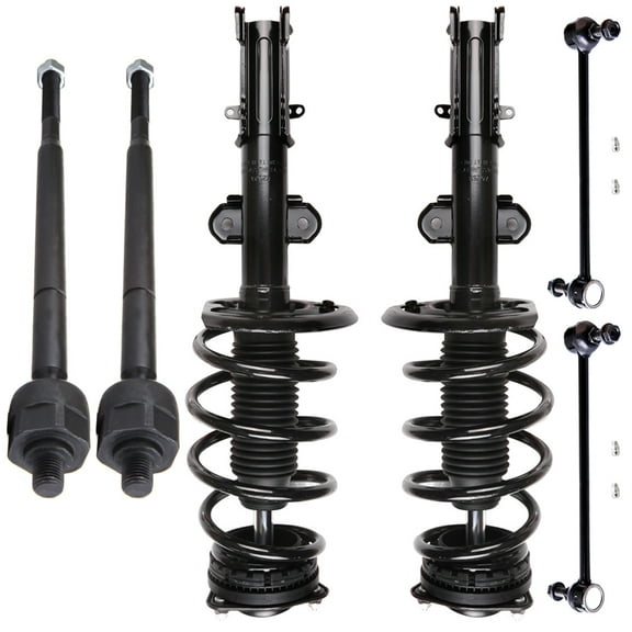 SCITOO Strut Shock for 2008-2016 for Chrysler Town & Country 2008-2018 for Dodge Grand Caravan Front Complete Struts Assembly Stabilizer Bar Link Tie Rod End 6PCS