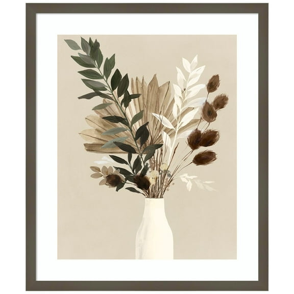 Amanti Art Dried Flower Bundle II Wood Framed Wall Art Print