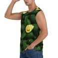 thumbnail image 3 of Picia Fresh Avocados mens Cotton Tank Undershirts , Moisture-wicking Ribbed Tanks, Lightweight Cotton Tank Undershirts-Large, 3 of 8