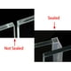 98 Pouces F en Forme de Fenêtre Sans Cadre Joint de Porte de Douche Clair pour 10mm Verre – image 4 sur 4