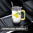 thumbnail image 7 of 40 oz Tumbler Lemon with Handle Vacuum Insulated Travel Cup SpillProof Mug Car Cup Holder Friendly for Travel Commuting, 7 of 7
