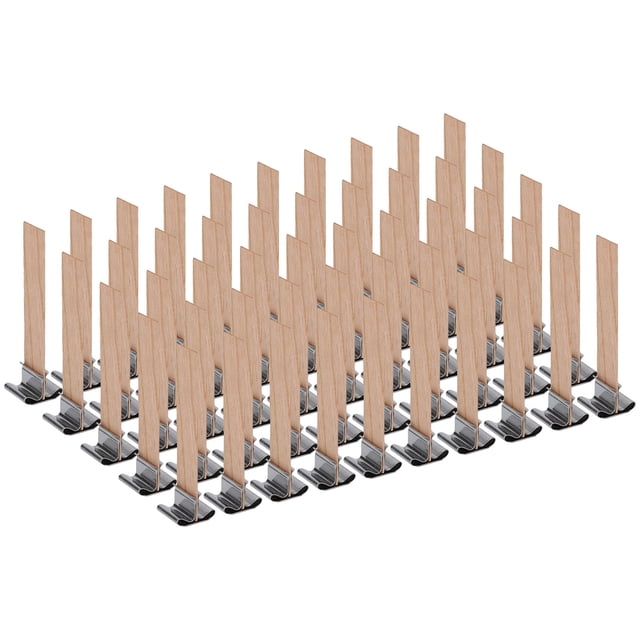 Oubit Wooden Candle Wick Set,50pcs Wooden Candle Wicks Natural Wood Candle Wick Wood Candle Wick Leading Edge Technology