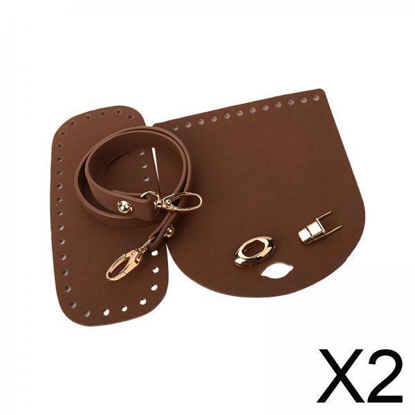 Fabricante de bolsos,Mochila de cuero de PU que hace punto la parte inferior del bolso,Bolso de cuero para hacer mochilas para hacer punto de ganchillo,Juego de materiales para hacer bolsos de
