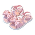 thumbnail image 3 of TOWED22 Toddler Girl Sandals Open Toe Strappy Summer Shoes Dress Sandals for Girls（Pink,11）, 3 of 5