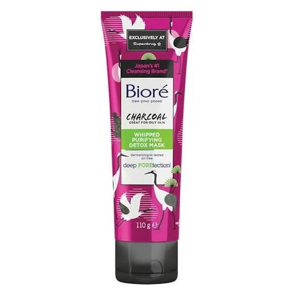 Biore Charcoal Whipped Purifying Detox Mask 110g