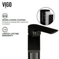 thumbnail image 2 of VIGO Davidson Single Handle Single-Hole Bathroom Faucet Sink in Matte Black, 2 of 13