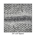 thumbnail image 4 of Better Trends Bath Rug 24" Square Bathroom Rug Mat Non-Slip Micro Polyester Bath Rugs for Bathroom Floor, Shower, Tub, Toilet Casablanca Collection - (Gray), 4 of 5