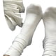 thumbnail image 4 of Calcetines blancos de mujer hasta la mitad de la pantorrilla, calcetines de otoño e invierno sin hueso, calcetines de confinamiento, calcetines de tubo largo, calcetines de tubo alto, 4 of 4