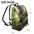 thumbnail image 2 of Disketp Daisy Koala Mochila de Cuero para Mujer, Bolso de Espalda Antirrobo con Estilo para Viaje, Trabajo y Uso Diario, 2 of 4