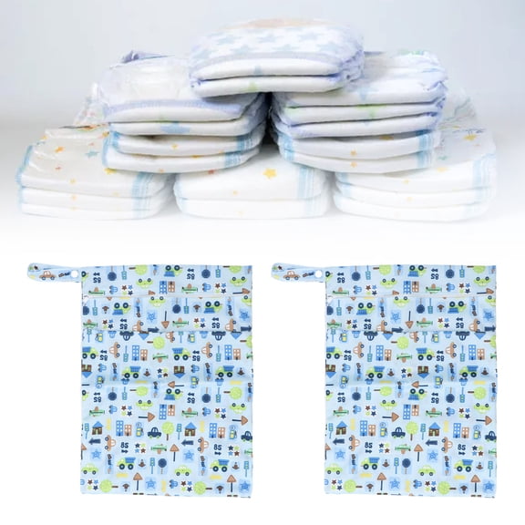 Bolsas De Tela Para Pañales Secos Y Húmedos, Bolsa De Gimnasio Reutilizable Impermeable Con Asa Con Botón A Presión Para Trajes De Baño, Ropa Mojada, Para Artículos De Bebé