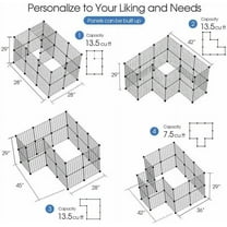 24 Panel Durable Pet Playpen Puppy Dog Fences Gate Indoor Outdoor Fence