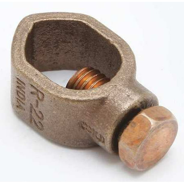 BURNDY GRL5 Ground Rod Clamp, 10AWG,1.7In, PK5