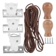 thumbnail image 4 of Kit de montaje para persianas enrollables, pieza de reparación de persianas y cortinas, herramienta de reparación de cuerda metálica de 3 m para salón, 4 of 6