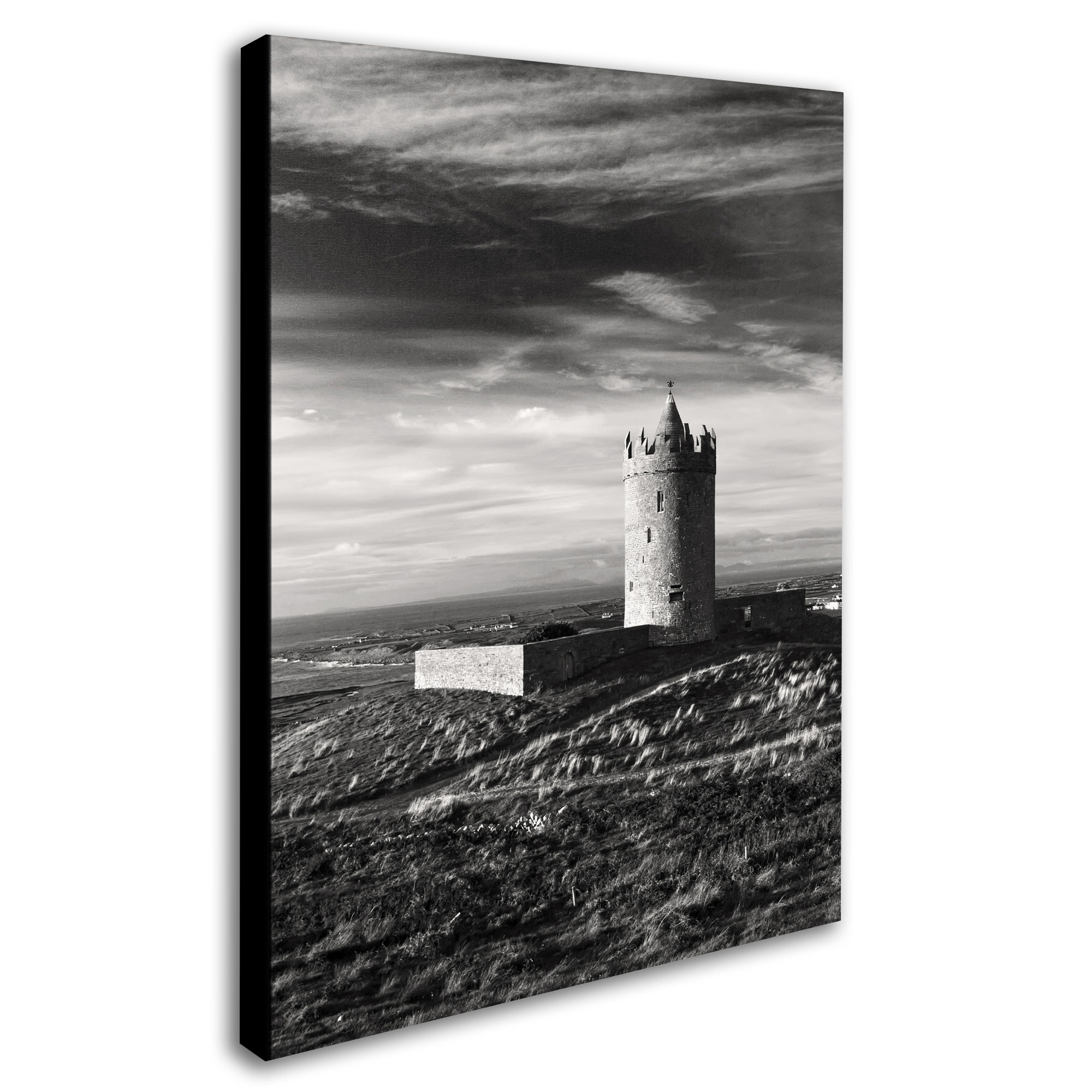 Trademark Fine Art "Doonagore Castle Ireland" Canvas Art by Pierre Leclerc