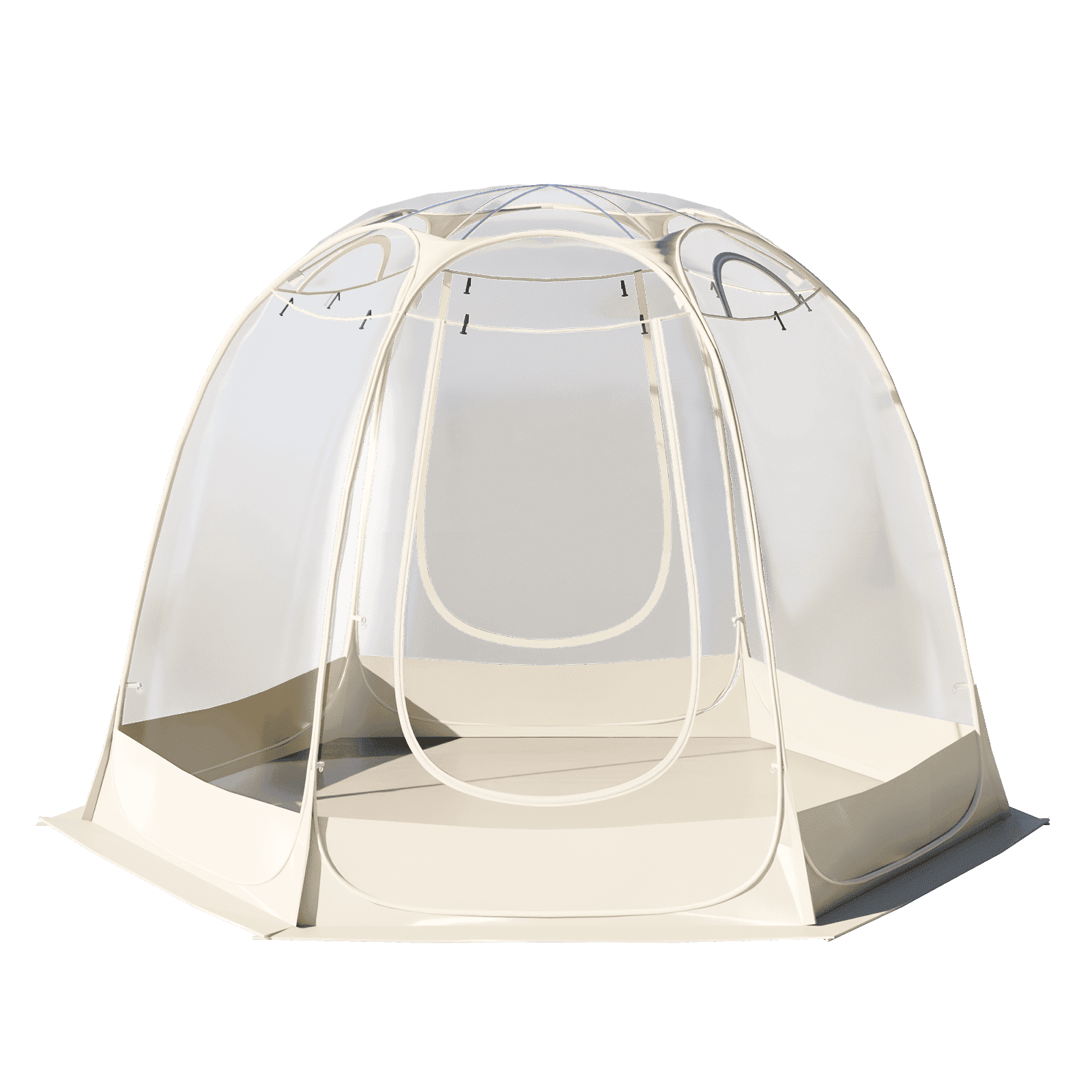TABU Pop Up Bubble Tent, Sports Tent for 8-9 People, Portable Weatherproof Clear Tent, 12 x 12 ft